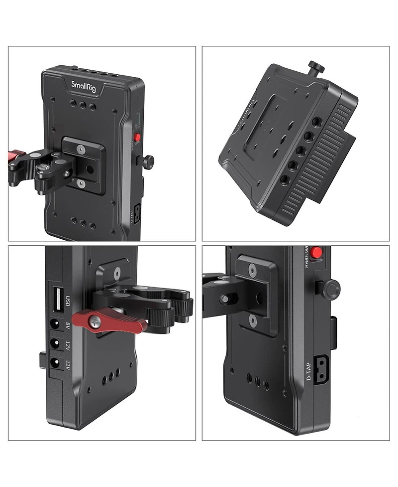 SmallRig 3202 V-Mount Battery Adapter Plate with Crab-Shaped Clamp