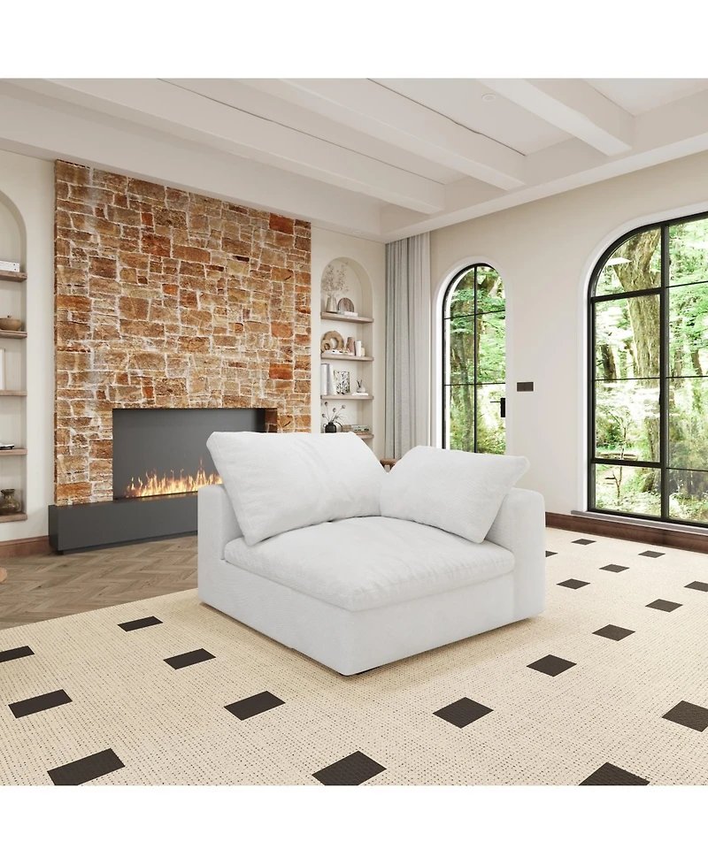 Streamdale Large size modular cloud sofa 6 seats down sofa bed apartment living room sofa 120"