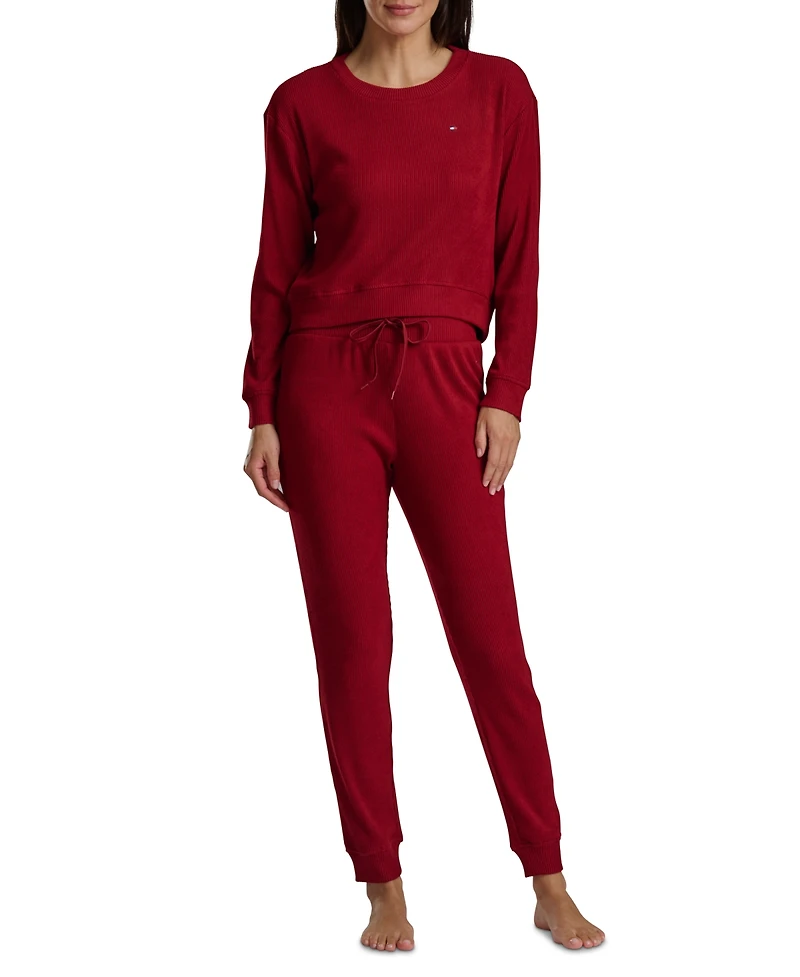 Tommy Hilfiger Women's 2-Piece Long Sleeve Cardigan and Pants Set