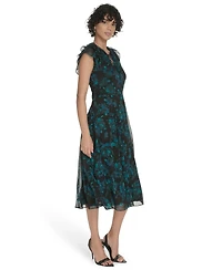 Tommy Hilfiger Women's V-Neck Printed Dress