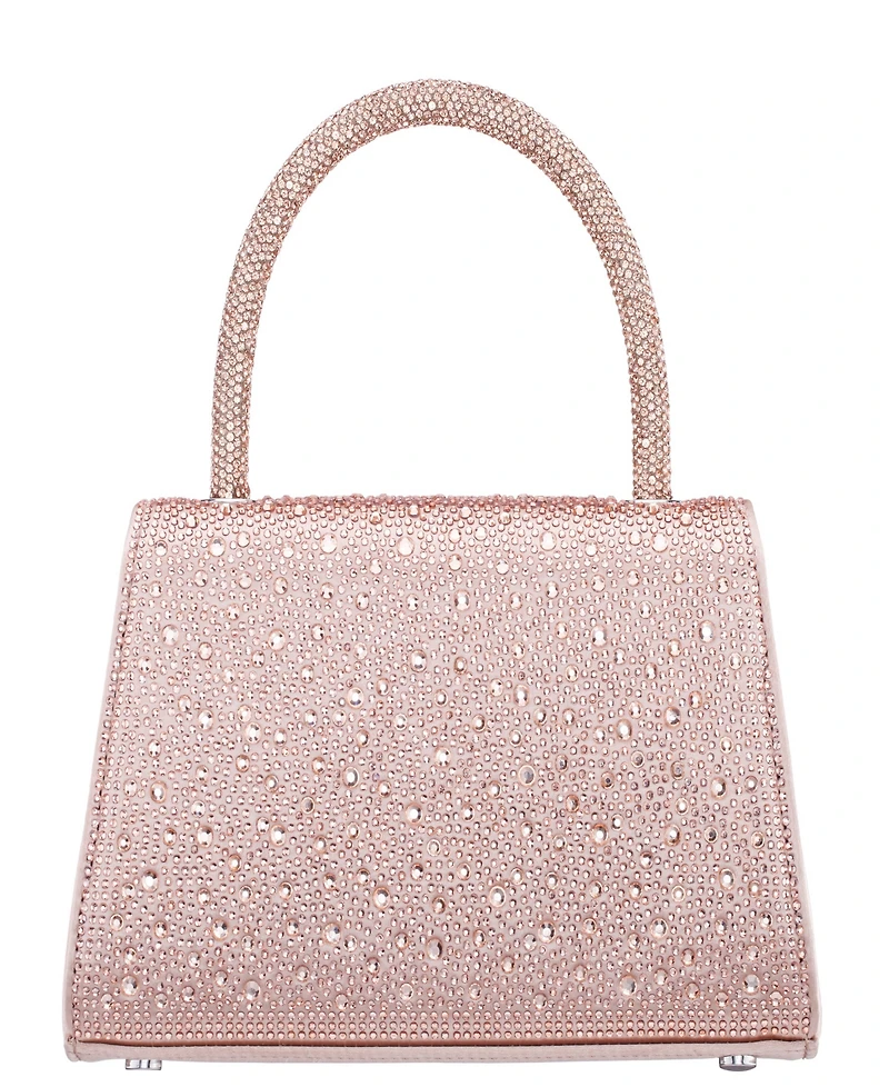 Nina Crystal Magnetic Snap Satchel Bag