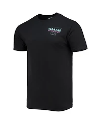 Image One Men's Black Miami Hurricanes Miami Vice 305 Comfort Color T-Shirt