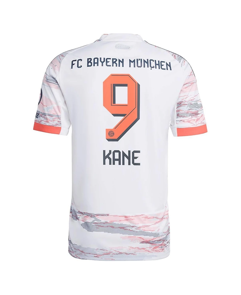 Adidas Men's Harry Kane White Bayern Munich 2025/26 Away Replica Player Jersey