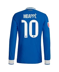 Adidas Men's Kylian Mbappe Blue Real Madrid 2025/26 Third Authentic Long Sleeve Player Jersey