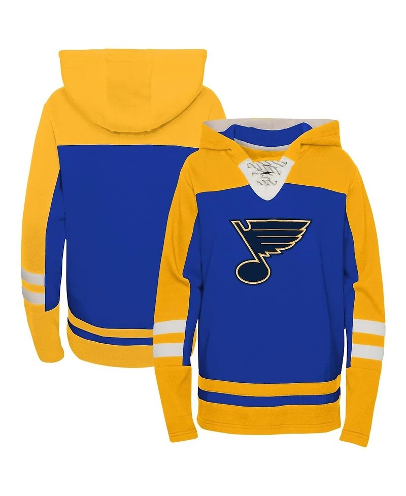 Outerstuff Preschool Blue St. Louis Blues Revisited Lace-Up V-Neck Pullover Hoodie
