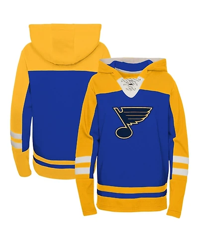 Outerstuff Preschool Blue St. Louis Blues Revisited Lace-Up V-Neck Pullover Hoodie