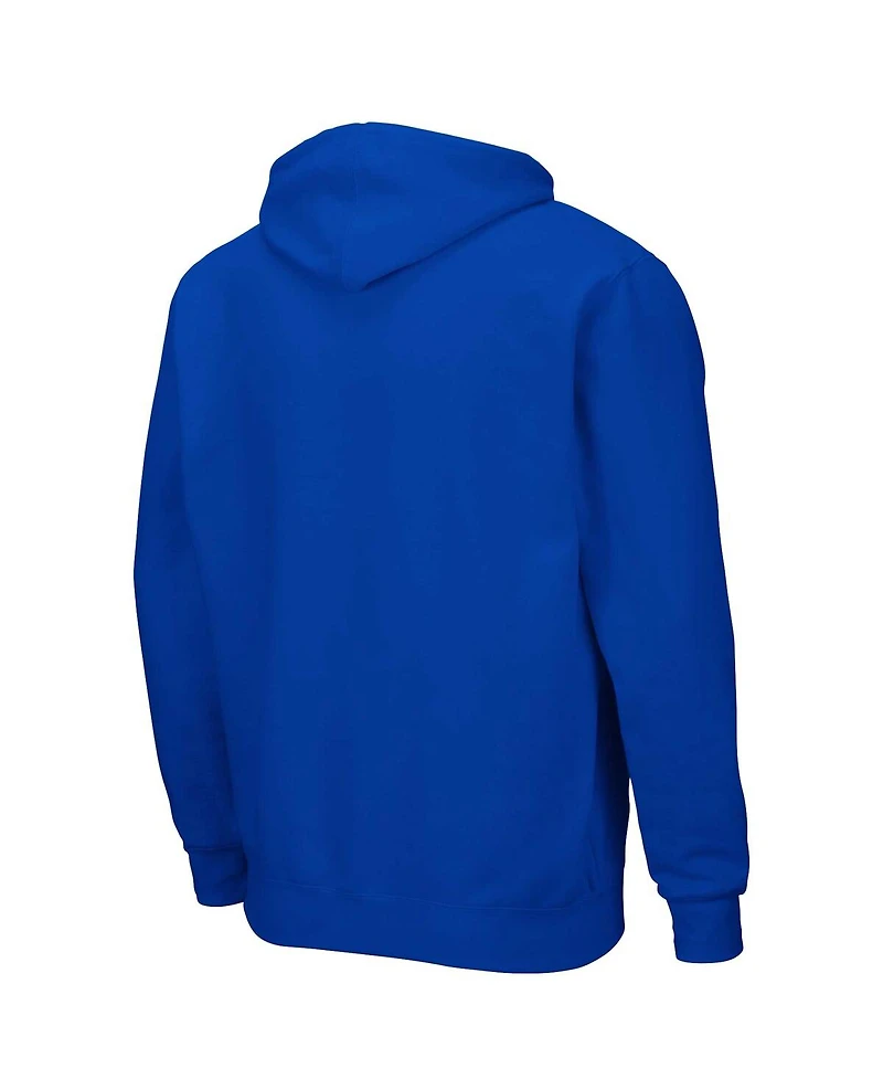 Colosseum Men's Navy Byu Cougars Arch Logo 3.0 Full-Zip Hoodie