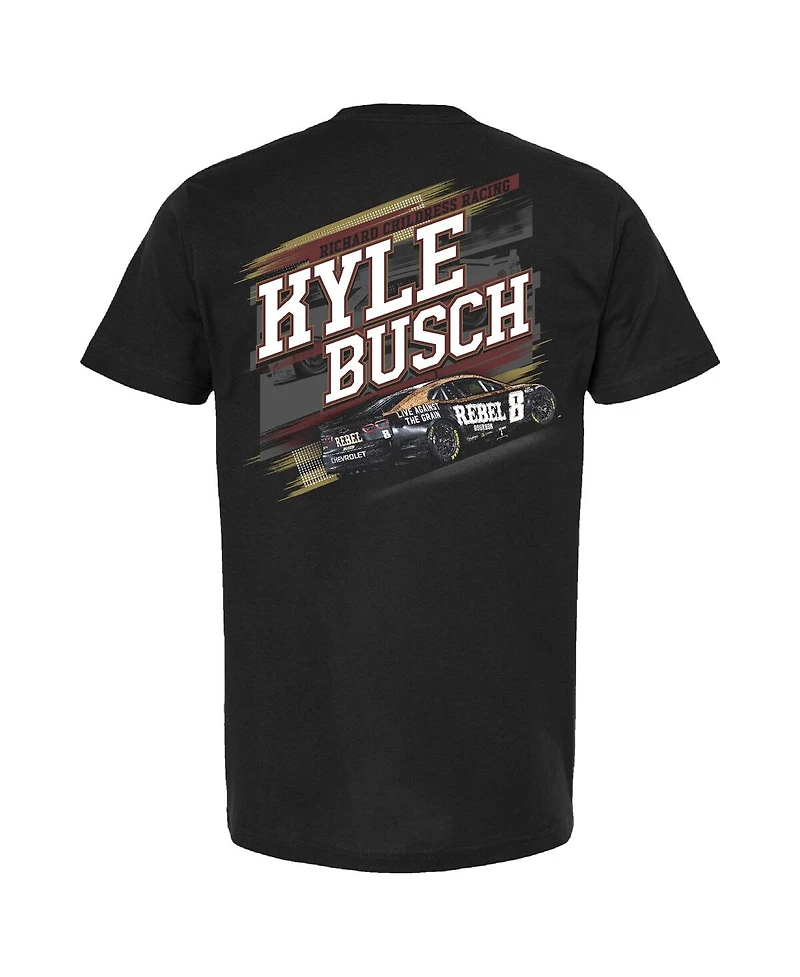 Richard Childress Racing Team Collection Men's Black Kyle Busch Cheddar's Car T-Shirt