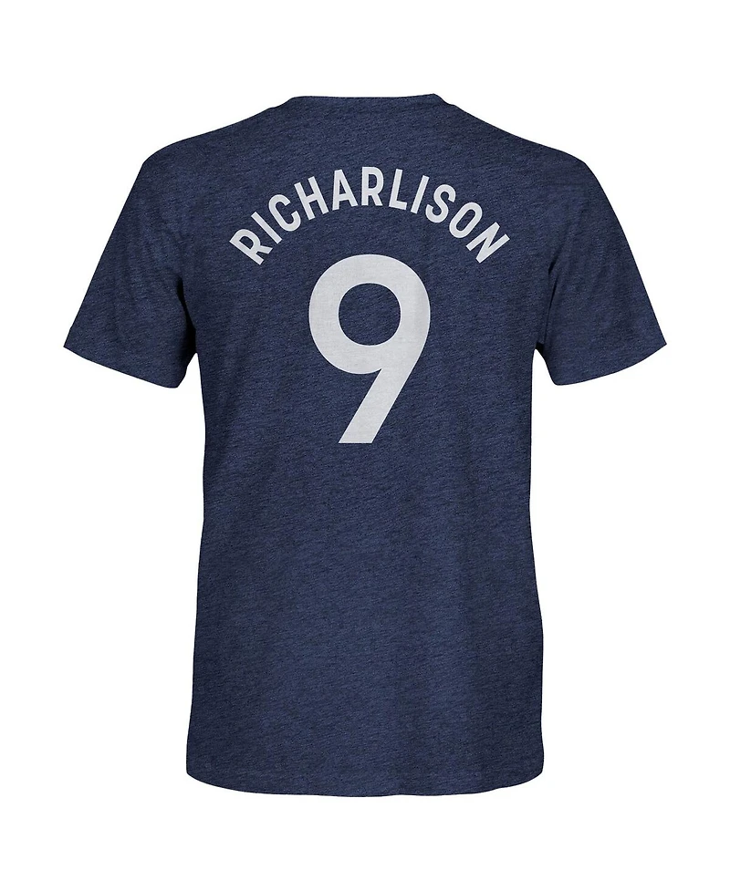1863FC Men's Richarlison Heather Navy Tottenham Hotspur Player Name Number Twisted Tri-Blend Slub T-Shirt
