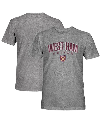 1863FC Men's Heather Gray West Ham United Wordmark Tri-Blend T-Shirt