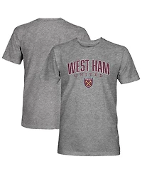 1863FC Men's Heather Gray West Ham United Wordmark Tri-Blend T-Shirt