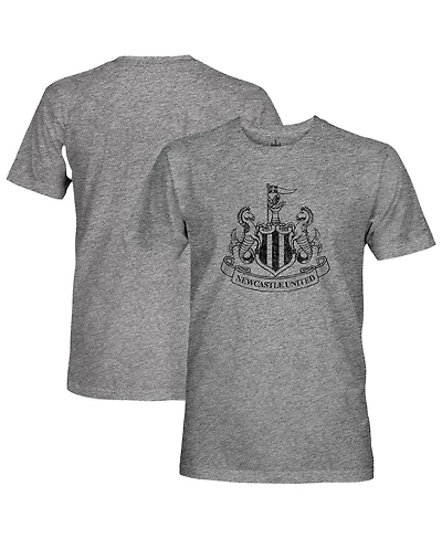 1863FC Men's Heather Gray Newcastle United Mono Badge Tri-Blend T-Shirt