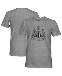 1863FC Men's Heather Gray Newcastle United Mono Badge Tri-Blend T-Shirt