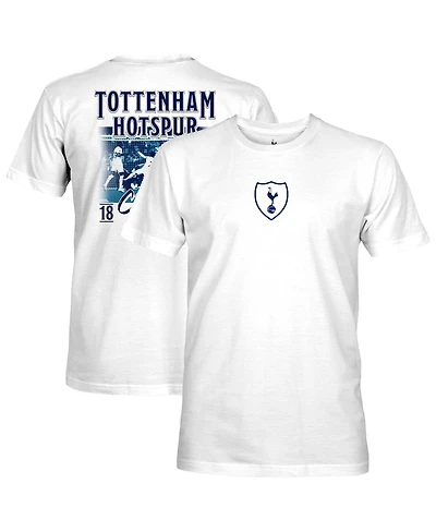 1863FC Men's White Tottenham Hotspur Duo Tone Players Cotton T-Shirt