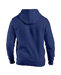 1863FC Men's Navy Manchester City Mono Badge Fleece Pullover Hoodie