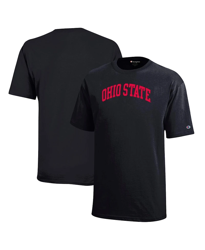 Champion Big Boys and Girls Black Ohio State Buckeyes Team Arch T-Shirt
