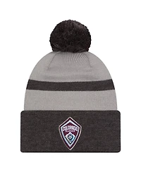 New Era Men's Black Colorado Rapids 2025 Kickoff Cuffed Pom with Knit Hat