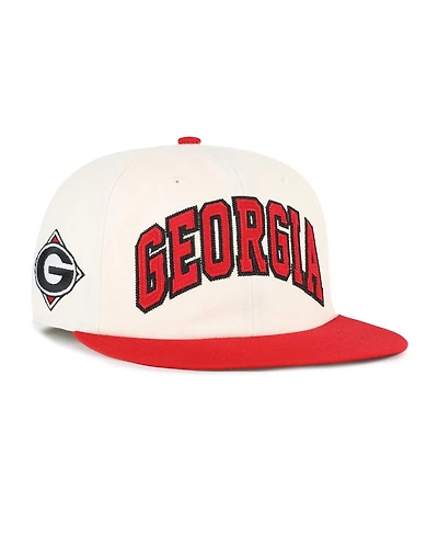 '47 Brand Men's and Women's Natural Georgia Bulldogs Crossover Off Hand Captain Adjustable Hat