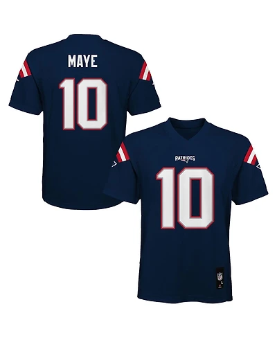 Outerstuff Preschool Drake Maye Navy New England Patriots Replica Player Jersey