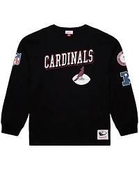 Mitchell & Ness Men's Black Arizona Cardinals Training Camp Logos Long Sleeve T-Shirt