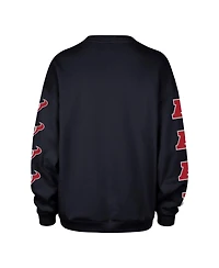 '47 Brand Women's Navy Houston Texans Go Big Oversized Pullover Sweatshirt