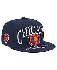 New Era Men's Navy Chicago Bears Bear Oversized 59FIFTY Fitted Hat