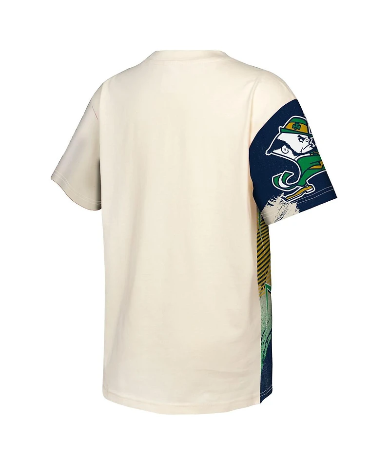 Outerstuff Big Boys and Girls Cream Notre Dame Fighting Irish Make Noise T-Shirt