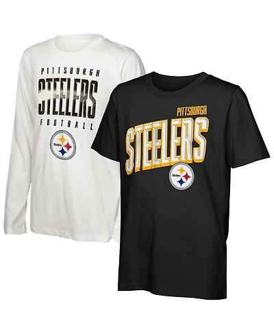 Outerstuff Preschool Pittsburgh Steelers the Mix Combo T-Shirt Set