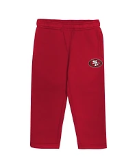 Outerstuff Toddler 2-Piece Scarlet San Francisco 49ers Lineman Fleece Hoodie and Pants Set