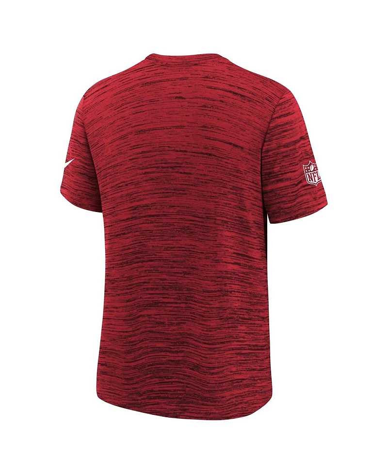 Nike Big Boys and Girls Red Kansas City Chiefs Sideline Velocity Performance T-Shirt