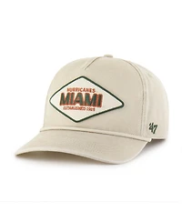 '47 Brand Men's and Women's Cream Miami Hurricanes Outdoorsmen Cairn Hitch Adjustable Hat