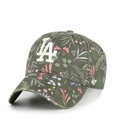'47 Brand Women's Olive Los Angeles Dodgers Moss Verbena Clean Up Adjustable Hat