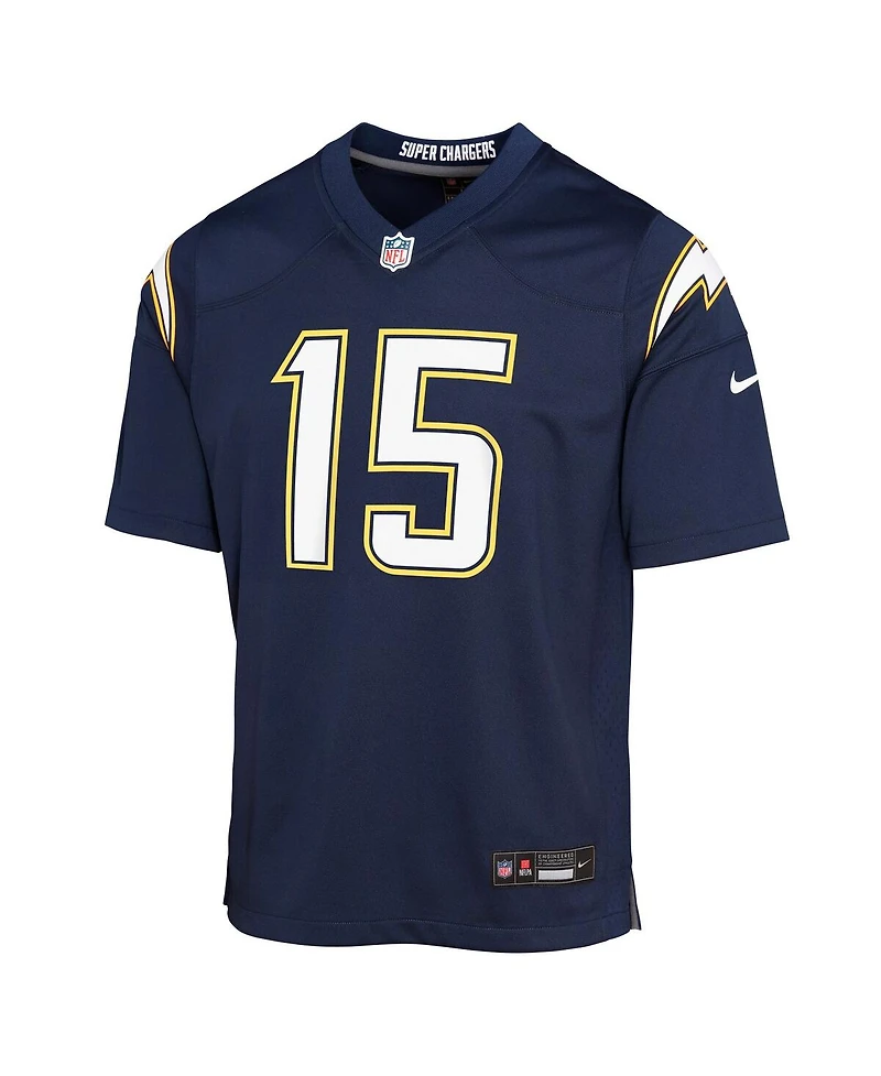 Nike Big Boys and Girls Ladd McConkey Navy Los Angeles Chargers Alternate Super Chargers Game Player Jersey