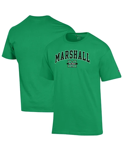 Champion Men's Kelly Green Marshall Thundering Herd Arch Over Logo T-Shirt