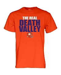 Blue 84 Men's and Women's Orange Clemson Tigers the Real Death Valley T-Shirt