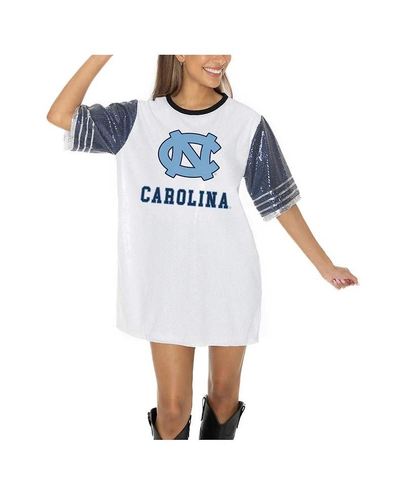 Gameday Couture Women's White North Carolina Tar Heels Full Sequin Jersey Dress