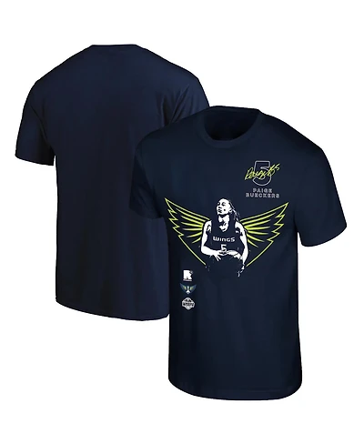 Round21 Men's and Women's Paige Bueckers Navy Dallas Wings 2025 Wnba Draft Night T-Shirt