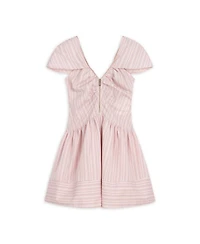 Nocturne Women's Striped Mini Dress with Zipper Detail