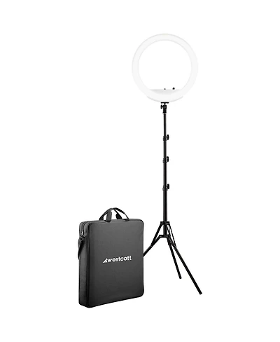 Westcott 18" Bi-Color Led Ring Light Kit with Batteries & Stand