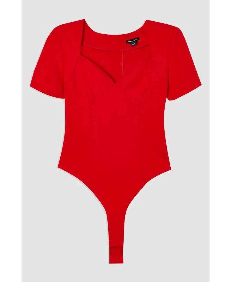 Karen Millen Women's Sweetheart Neckline Bodysuit
