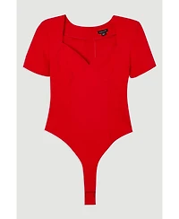 Karen Millen Women's Sweetheart Neckline Bodysuit