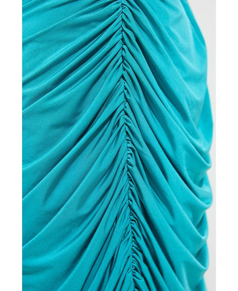 Karen Millen Women's Long Sleeve Ruched Maxi Dress