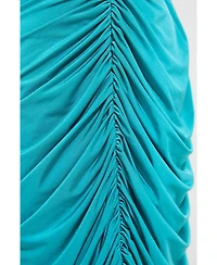 Karen Millen Women's Long Sleeve Ruched Maxi Dress