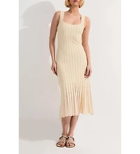 Karen Millen Women's Square Neck Knitted Flippy Dress