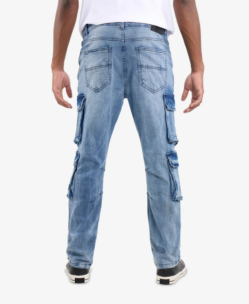 Xray Men's Straight Fit Cargo Jeans