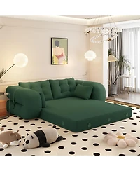 Streamdale Furniture Human Dog Bed Foldable Sofa Sleeper - Green