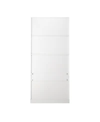 Streamdale Furniture 72" Fluted Pantry Cabinet - Keyboard Drawers & Adjustable Shelves White