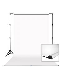 Savage 86" Background Leader Bar with 86"x36' Super White Seamless Paper Backdrop