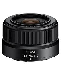 Nikon Nikkor Z Dx 24mm f/1.7 Lens, Bundle with 46mm Filter Kit, Cleaning Kit and Lens Cap Tether