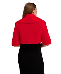 Laundry By Shelli Segal Women's Anita Shawl Faux Fur Jacket